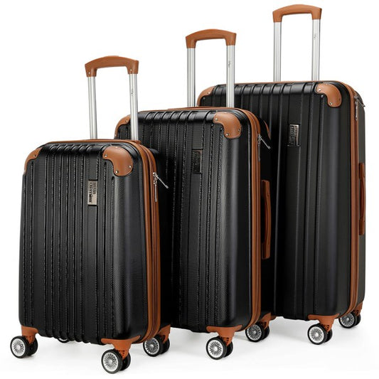 Collins Expandable Luggage Set - Black