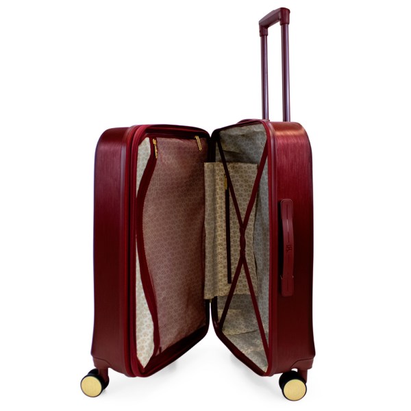 Diamond Expandable Luggage Set - Burgundy
