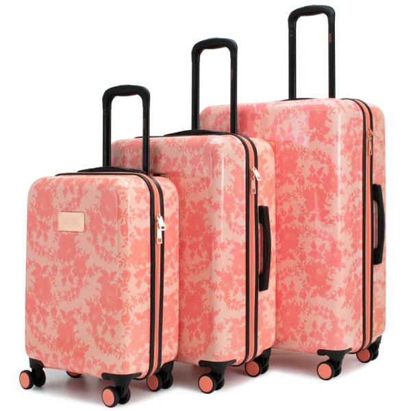 Essence Expandable Luggage Set - Pink Lace