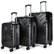  Wonder Expandable Luggage Set - Black